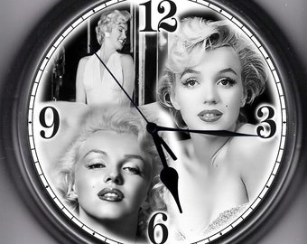 Marilyn Monroe Alarm Desk Clock 3.75" Home or Office Decor E385 Nice For Gift 