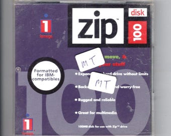 Vintage Iomega Zip 100 Disc 100 MB Pre-Owned