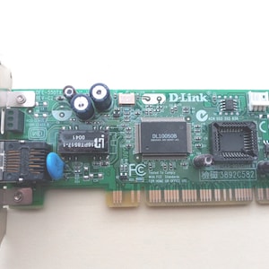 Vintage Low Profile D-Link PCI Network Card
