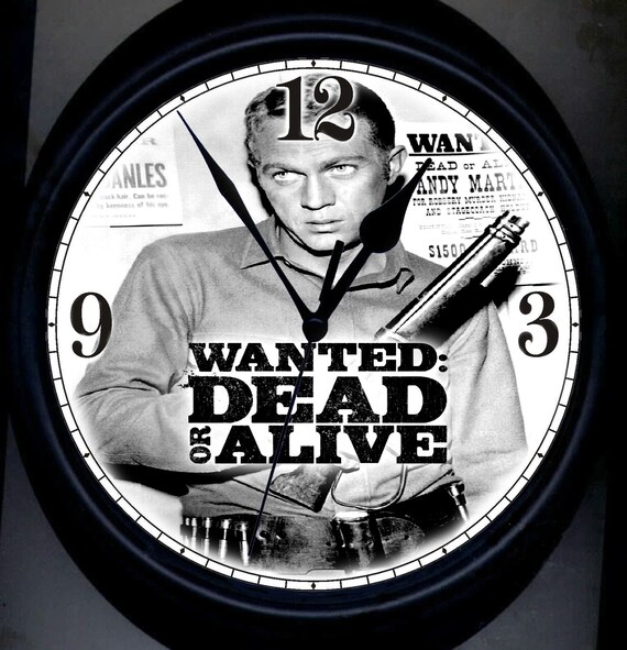 Wanted Dead or Alive Wall Clock