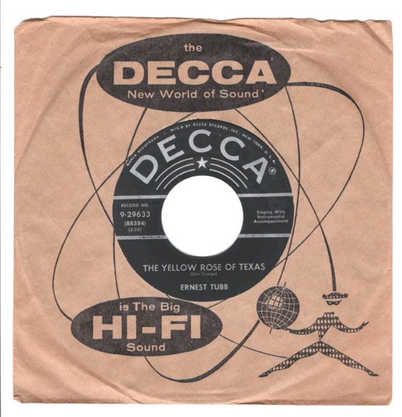 Yellow Rose of Texas 45 RPM Record - Etsy