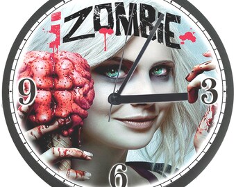 Zombie Wall Clock, crime, zombie, TV show, home decor, gift