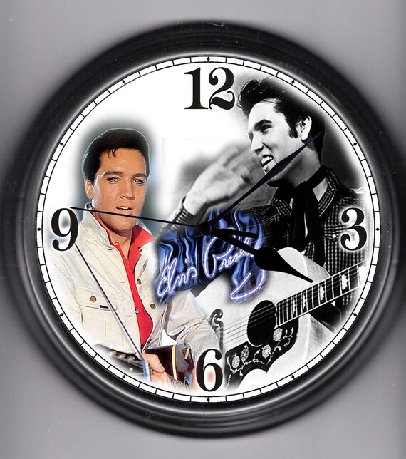 Elvis Wall Clock Etsy