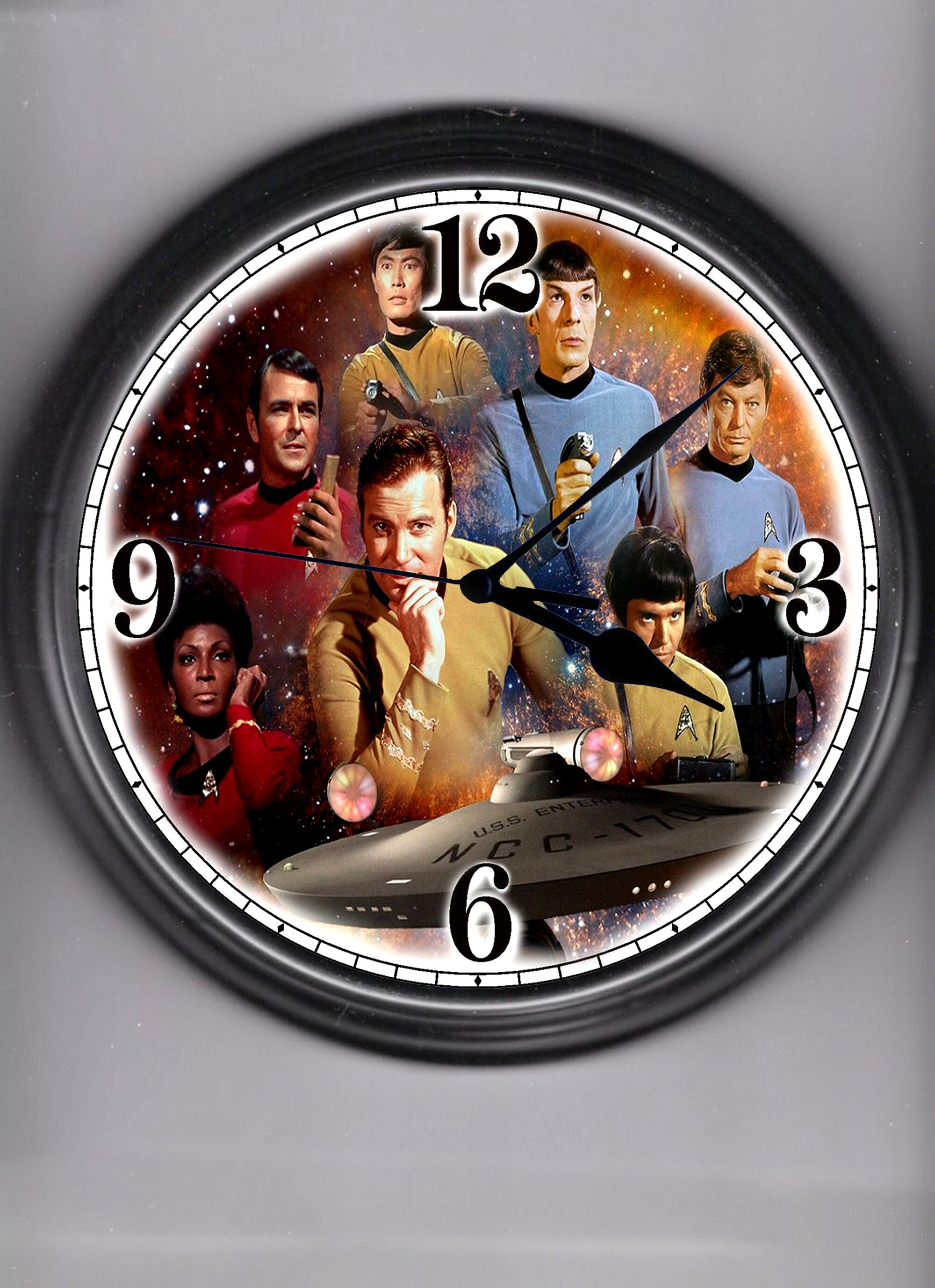 Star Trek Wall Clock Etsy