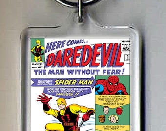 Daredevil Comic Keyring