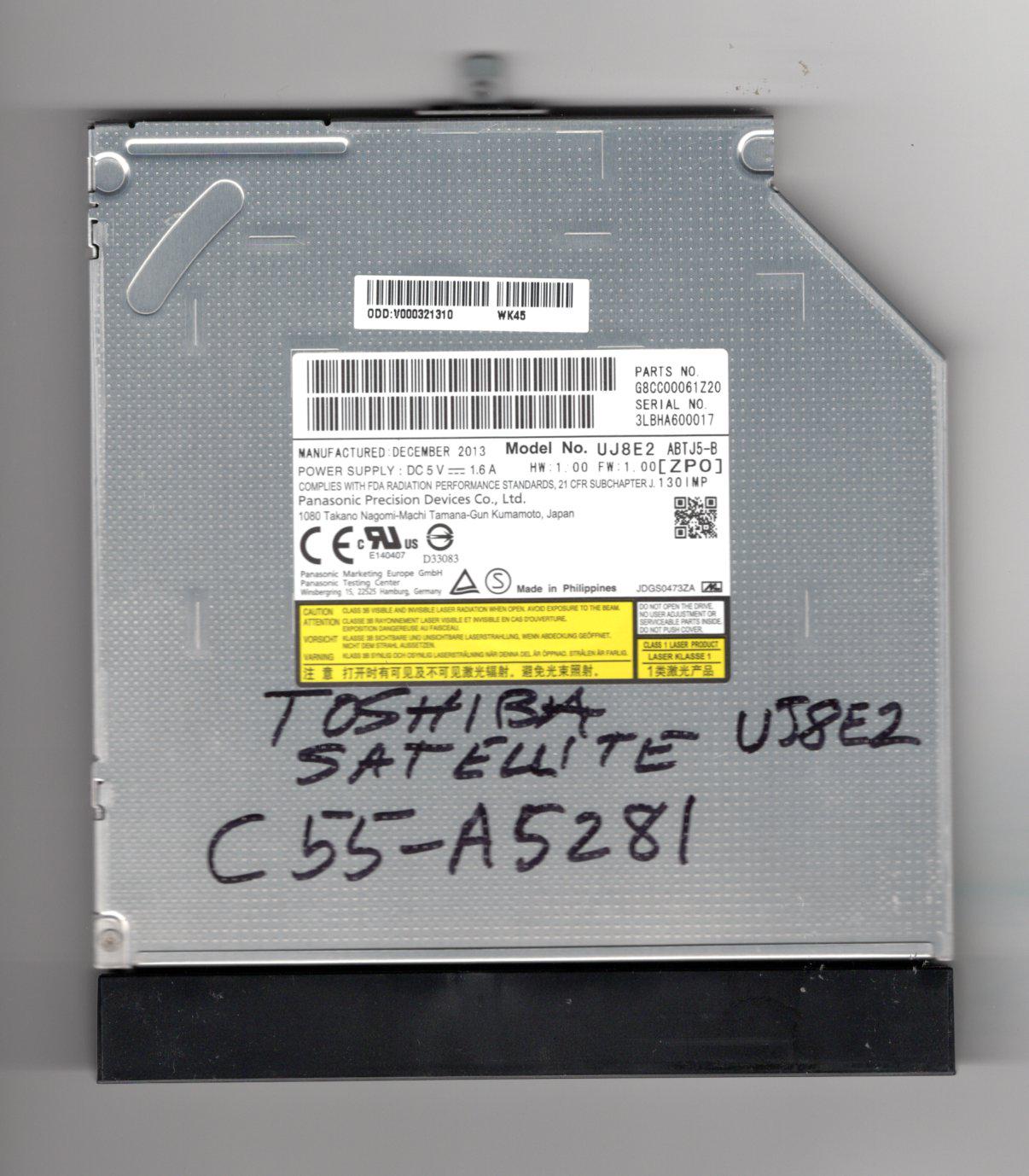 Vintage Toshiba C55-A5281 Laptop DVD-RW Drive UJ8E2 - Etsy