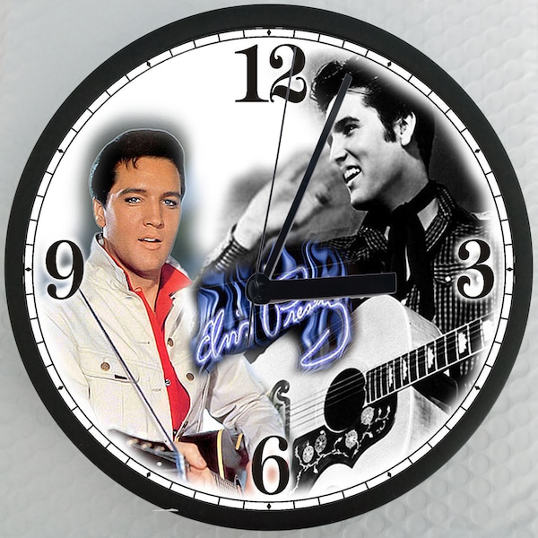 Elvis Presley Clock Etsy