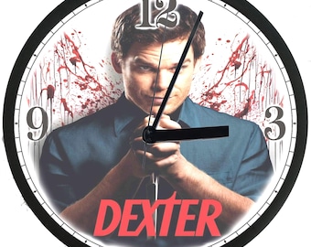 Dexter Wall Clock, crime, lawyer, TV show, home decor, gift