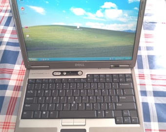 Vintage 2001 Dell Latitude D610 Laptop Windows XP Pro+Charger