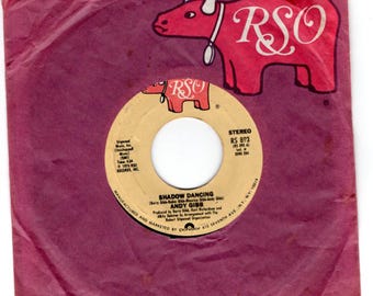 ANDY GIBB - Shadow Dancing / Let it be Me 45 RPM Record 1978