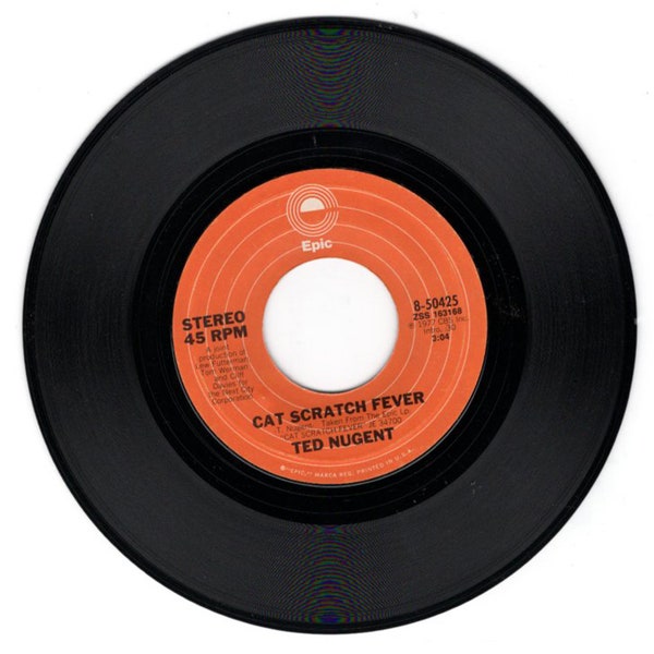 Cat Scratch Fever Ted Nugent 45 RPM Record 1977