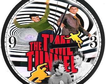 Time Tunnel Wall Clock, 1960s,  sci-fi, TV Show, home decor, gift