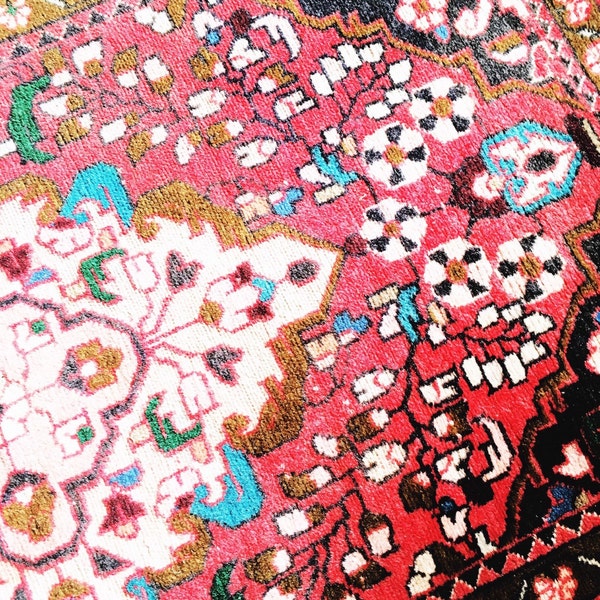 RESERVED FOR KRISTAN Vintage Persian Handwoven Rug