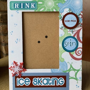 Ice Skating, Figure skating, Ice Princess, Ice dancing, 9 x 7 picture frame, holds 4x 6 picture