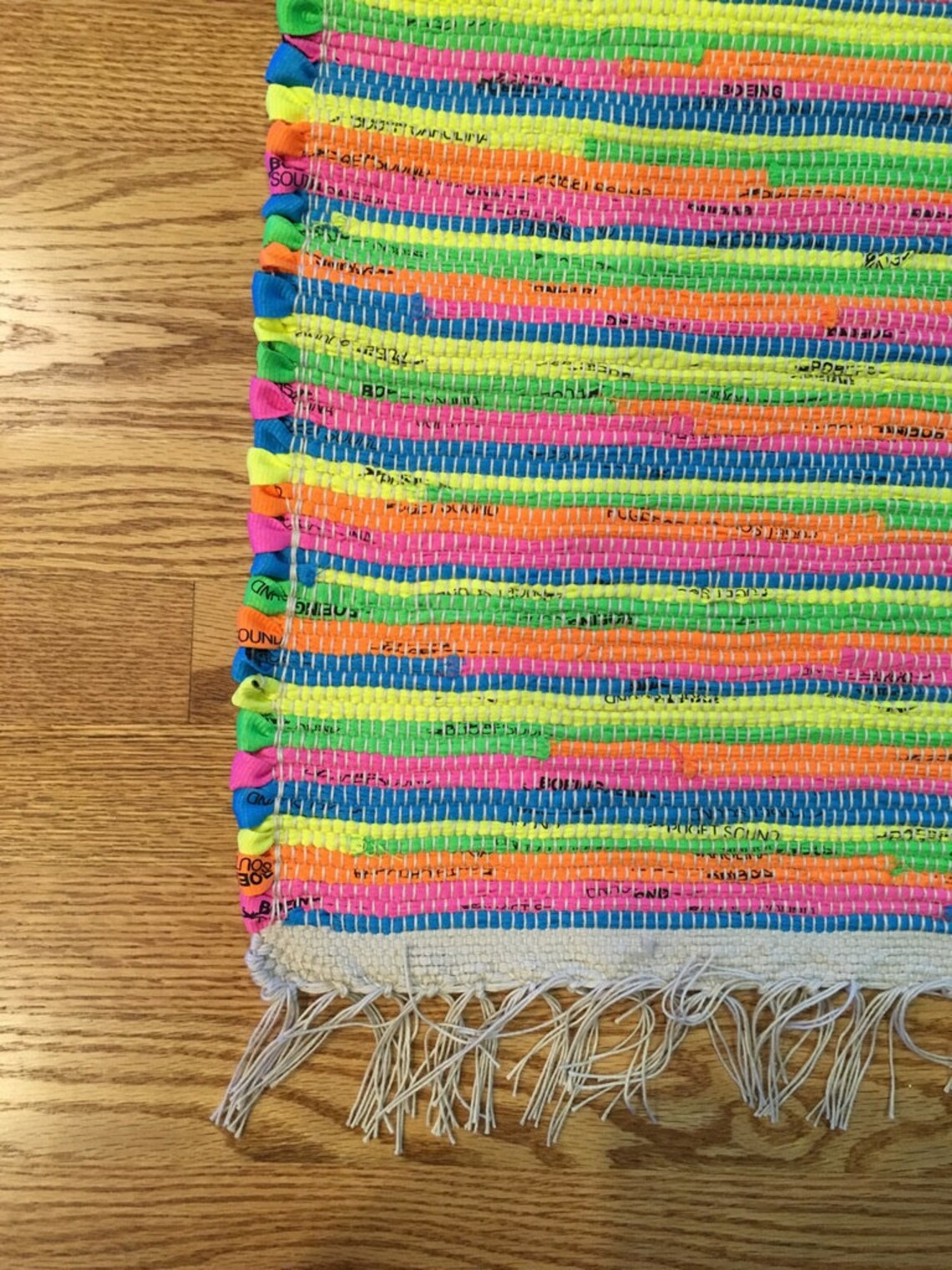 Neon Neon rug Neon Yellow Pink Teal and Orange rug Etsy