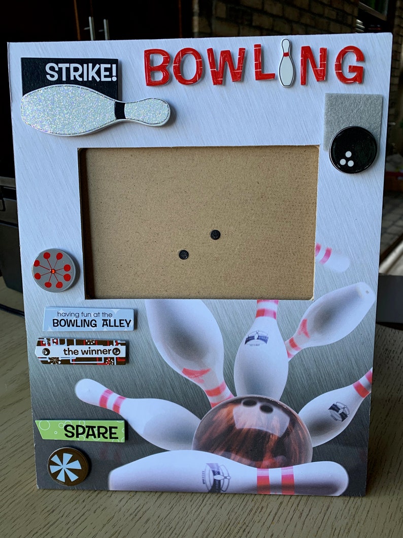 Bowling Bowling Picture Bowling Picture Frame Bowling Etsy
