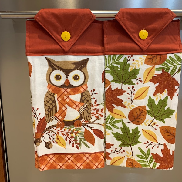 Fall owl, Fall owl towel, autumn towel, Owl, Owl Ways Thankful, Owl towel, Owl kitchen, Fall decor, Autumn