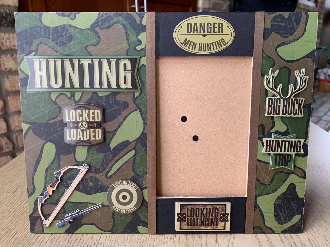 Deer Hunting Picture Frame, Born to Hunt, Nice Shot, Hunting Picture ...