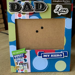 World&#39;s Greatest Dad Picture Frame, Father&#39;s Day Picture Frame, Father&#39;s Day Present, My Hero