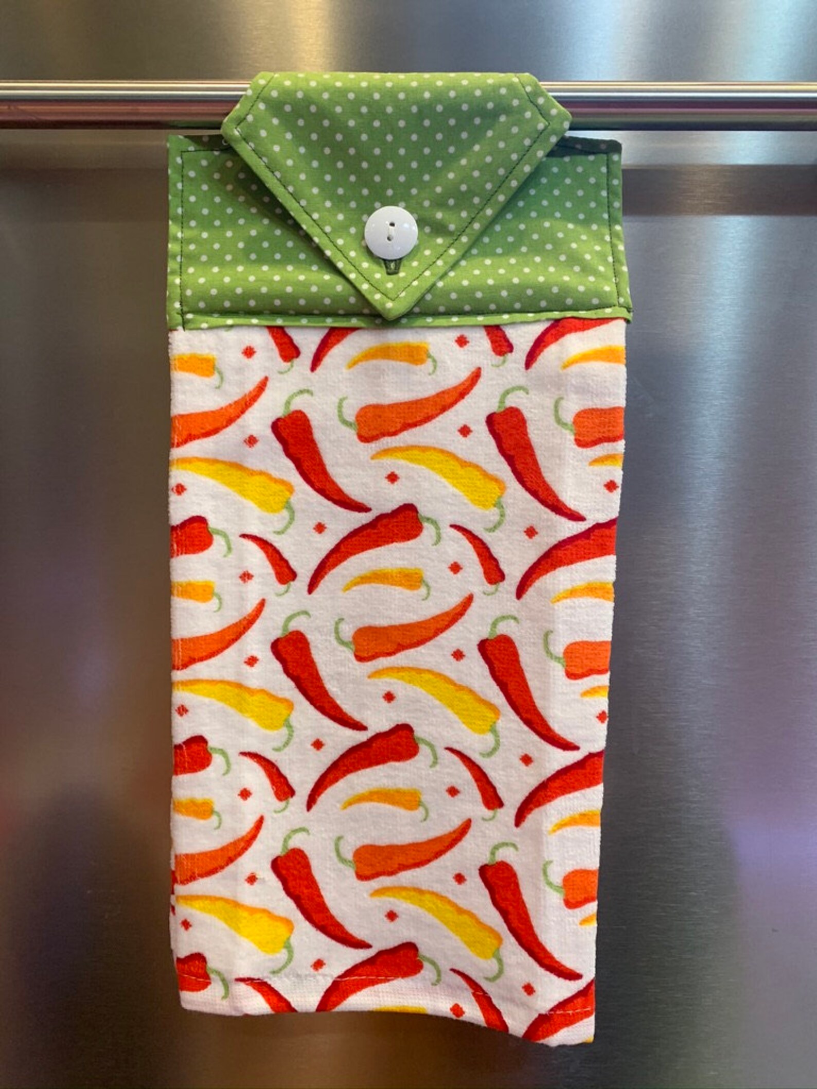 Chili Pepper towel Pepper kitchen towel Vegetable towel Etsy