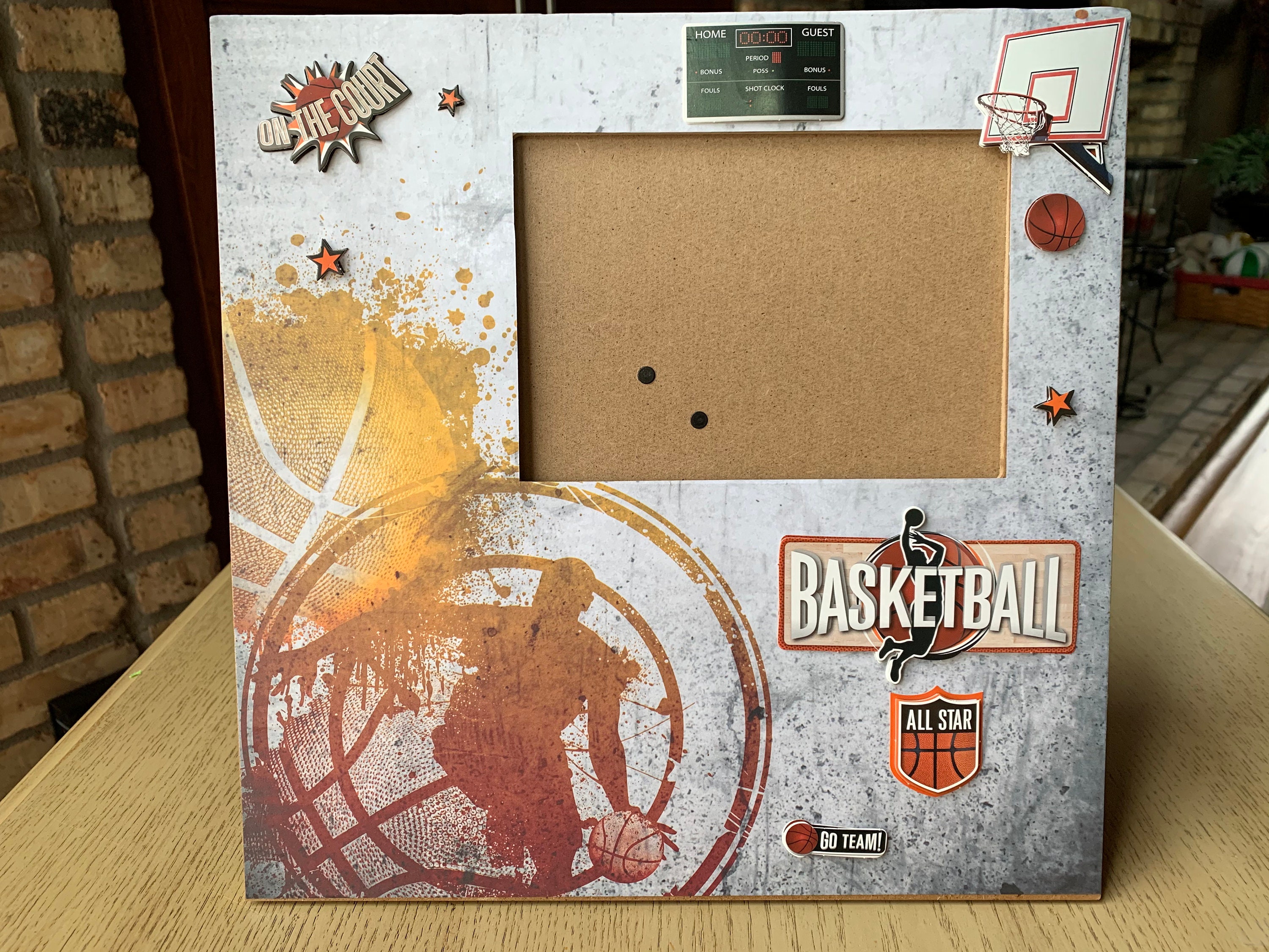 Basketball picture frame Basketball Hoops Basketball team Etsy