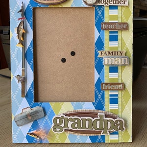 Grandpa, Grandpa fishing frame, Grandpa Picture Frame, Gift for Grandpa from Grandchild, Fishing, Father&#39;s Day, Father&#39;s Day Gift