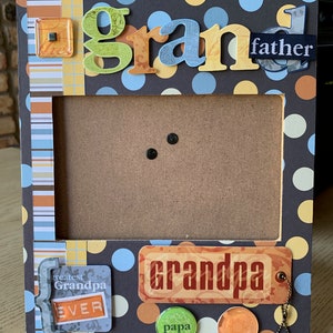 Grandpa, Grandfather, Grandpa Picture Frame, Gift for Grandpa from Grandchild, Father&#39;s Day, Father&#39;s Day Gift