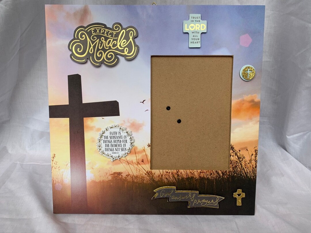 Christian Picture Frame, Trust in the Lord, Christian Family, Religious