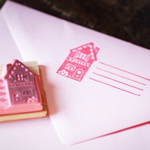 Adressen od. Notiz Stempel, Bullet Journal, handgeschnitzt