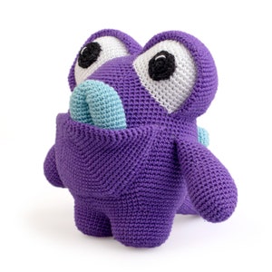 Pattern: Amigurumi monster Yum Yum, pdf crochet pattern, english (US terms)