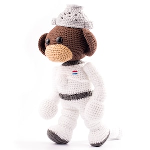Patrón amigurumi Mono Espacial