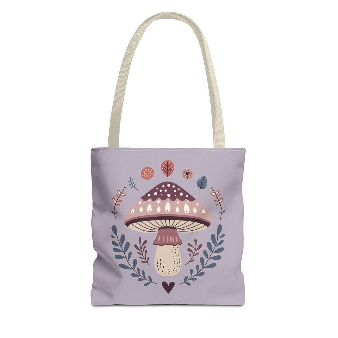 Festive Cottage Mushroom WN2310020CL Quilted Tote Bag main image 1