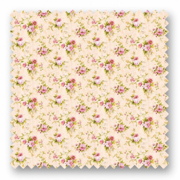 dollhouse shabby chic cotton fabric for miniature