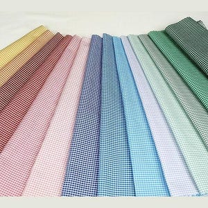 stoffa in cotone a quadretti per miniature e casa di bambole