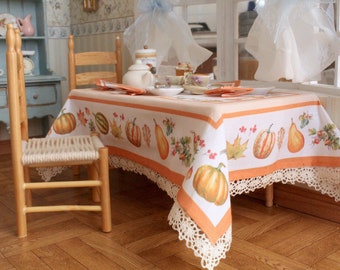 miniature dollhouse tablecloth for the kitchen table/ 1/12 scale