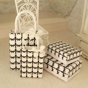 Paris Chic Printable Miniature Gift Set – 1:12  scale