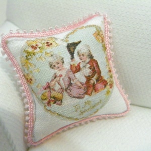 dollhouse miniatures pillow