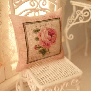 dollhouse miniatures pillow