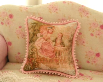 dollhouse miniatures pillow