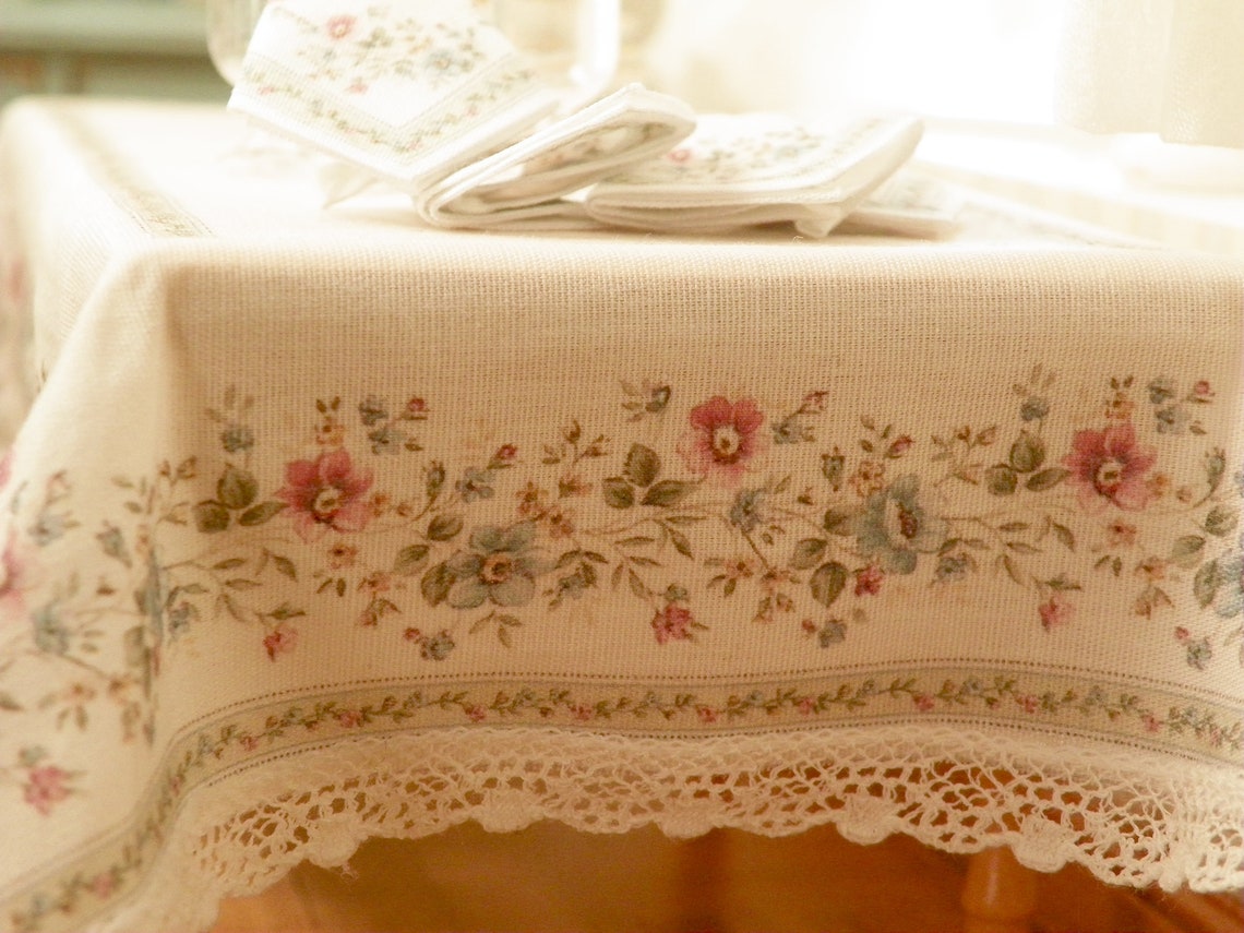 Miniature Dollhouse Tablecloth for the Kitchen Table/ 1/12 Etsy