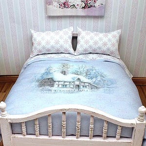 1:12 scale duvet and pillow set