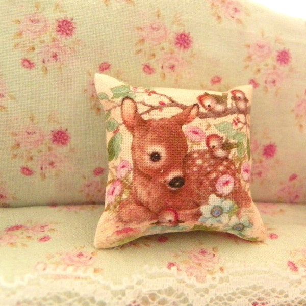 dollhouse miniatures pillow