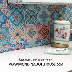 Miniature wall tiles, 1:12 scale
