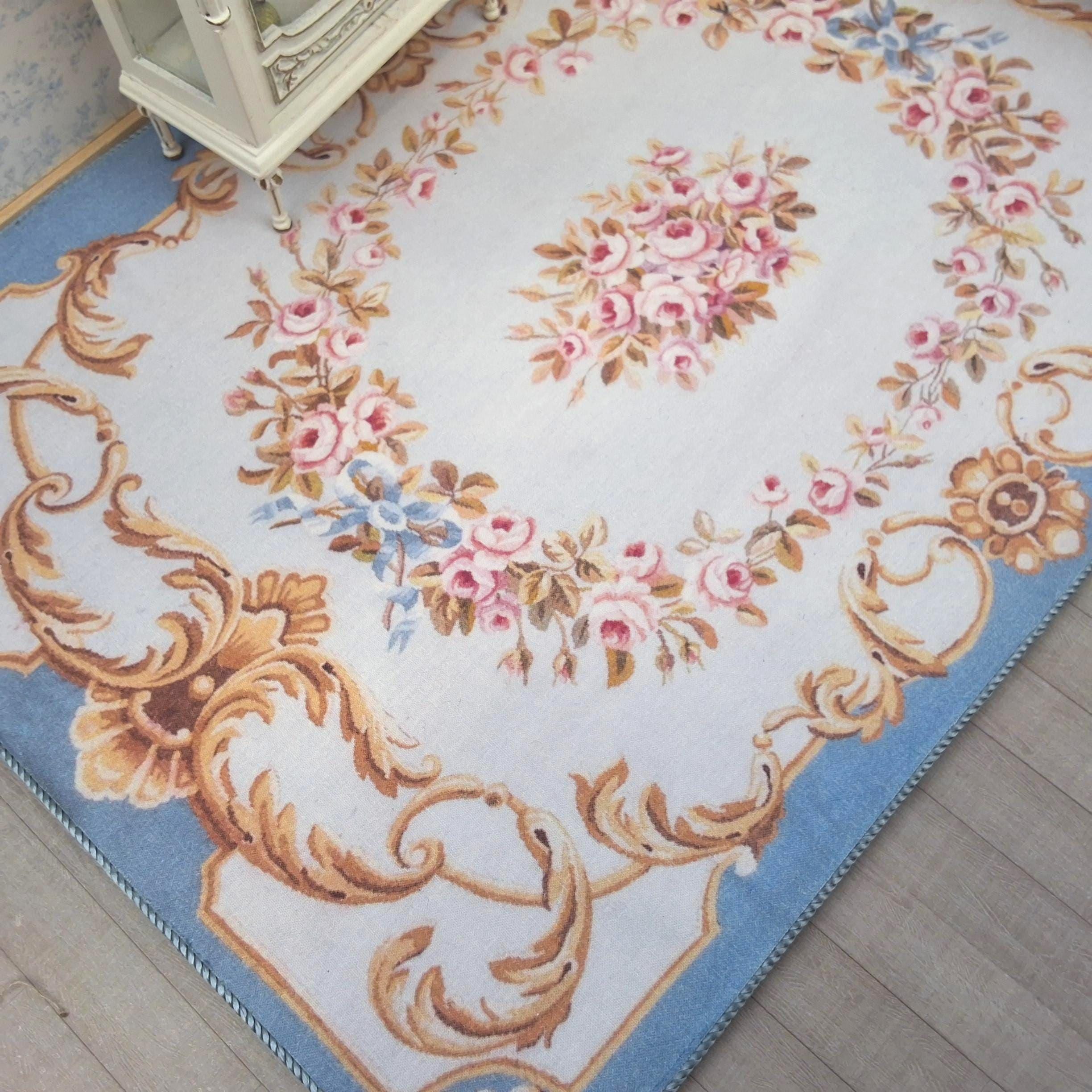 ドールハウス用のミニチュアオービュッソンラグ - Etsy 日本