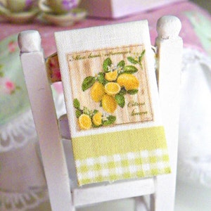 miniatures Kitchen tea towels dollhouse