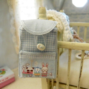 dollhouse miniature kindergarten backpack