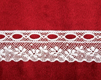 1.4cm white valencienne cotton lace