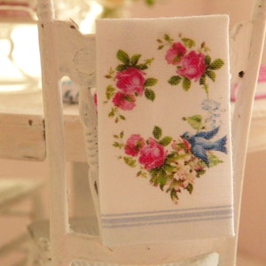 Kitchen tea towels dollhouse