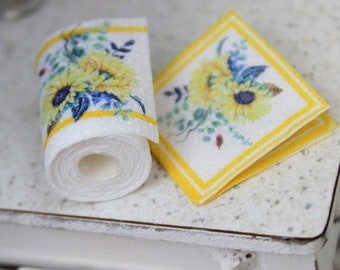 dollhouse miniature paper towel roll 1/12-1/6 scale