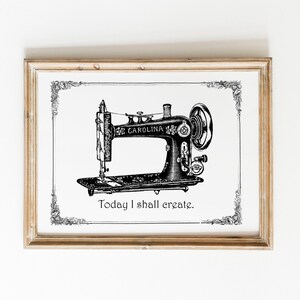 Vintage Sewing Machine - Today I Shall Create